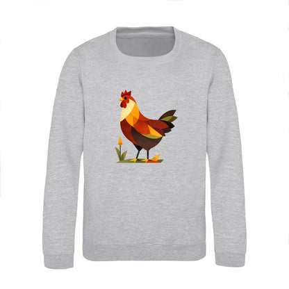 Cockerel at Dawn Kids' Sweatshirt - Prism Kingdom Heather Grey colour variant image