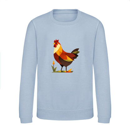 Cockerel at Dawn Kids' Sweatshirt - Prism Kingdom Sky Blue colour variant image