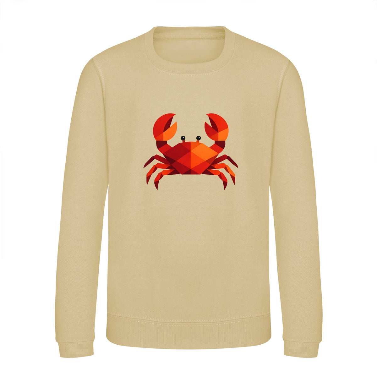 Crab in Crimson Kids' Sweatshirt - Prism Kingdom Desert Sand colour variant image