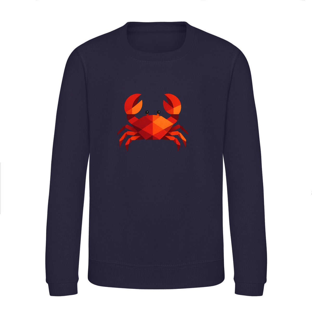 Crab in Crimson Kids' Sweatshirt - Prism Kingdom French Navy colour variant image