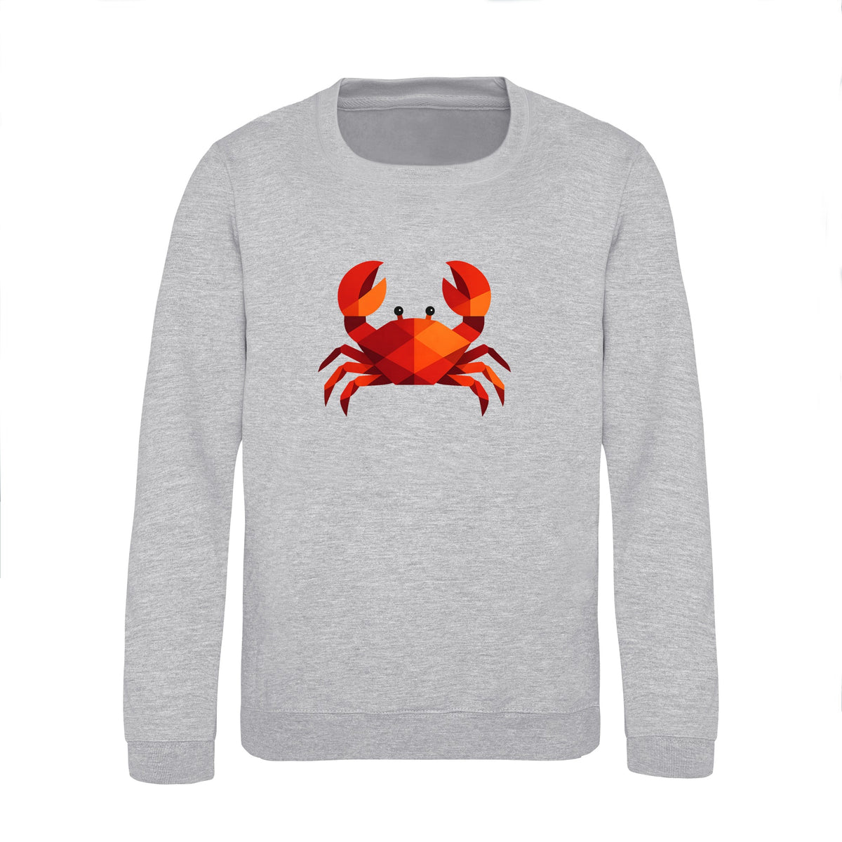Crab in Crimson Kids' Sweatshirt - Prism Kingdom Heather Grey colour variant image