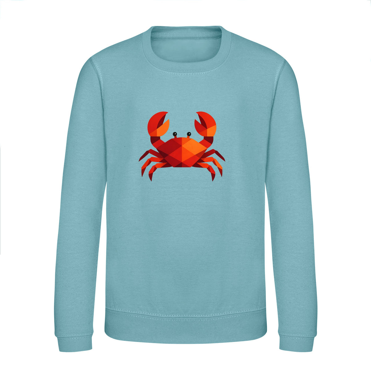 Crab in Crimson Kids' Sweatshirt - Prism Kingdom Seafoam colour variant image