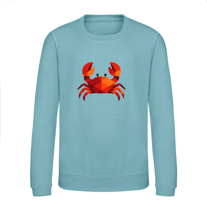 Crab in Crimson Kids' Sweatshirt - Prism Kingdom Seafoam colour variant image