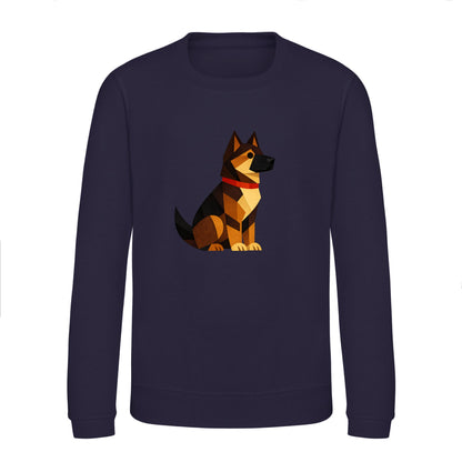 Watchful German Shepherd Kids' Sweatshirt - Prism Kingdom French Navy colour variant image