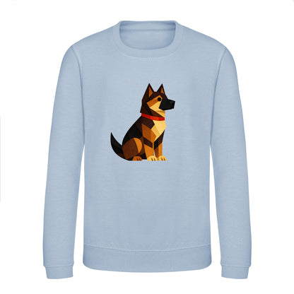 Watchful German Shepherd Kids' Sweatshirt - Prism Kingdom Sky Blue colour variant image