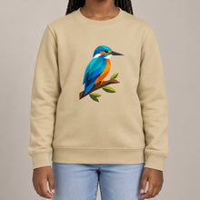 Kingfisher Among Reeds Kids' Sweatshirt - Prism Kingdom lead image