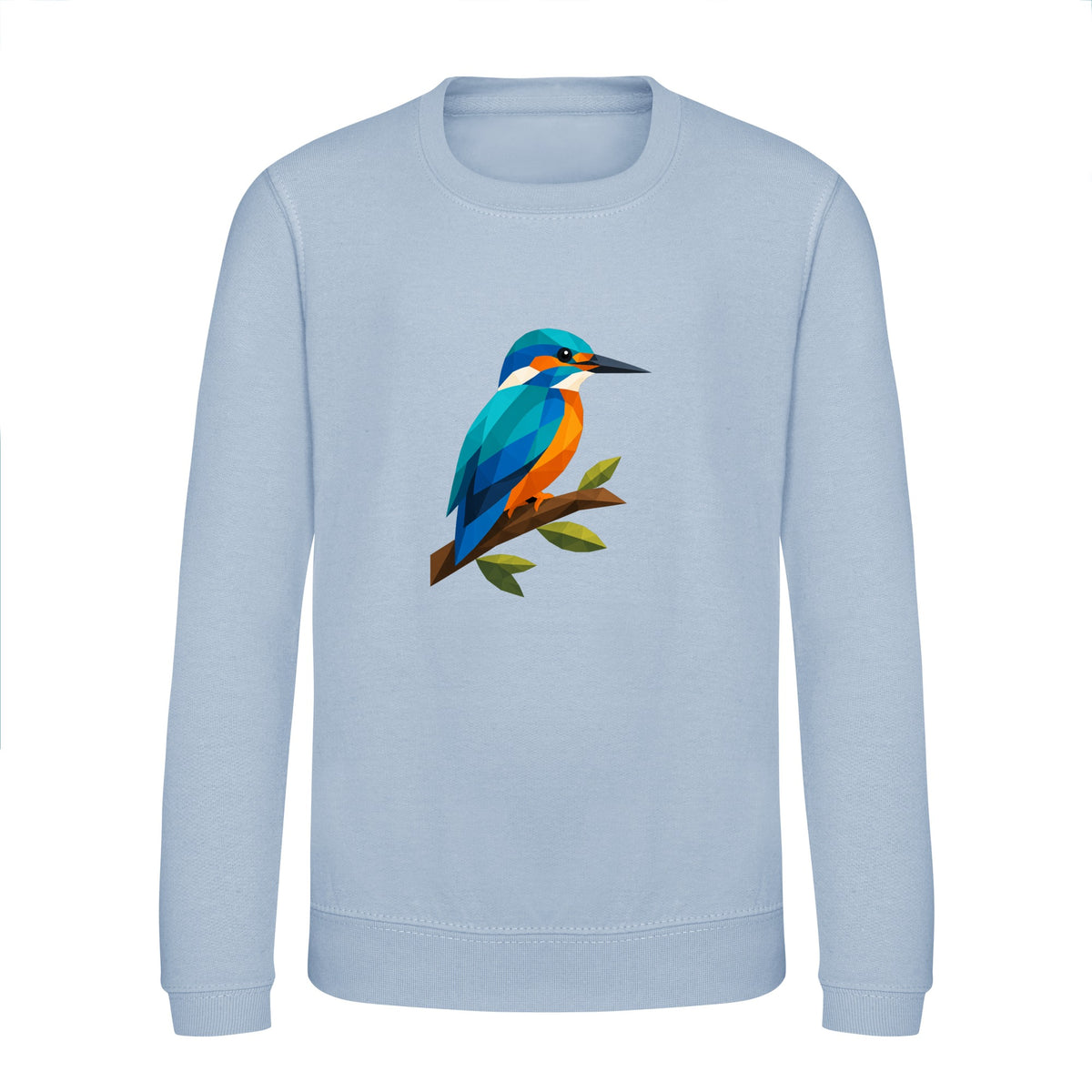 Kingfisher Among Reeds Kids' Sweatshirt - Prism Kingdom Sky Blue colour variant image