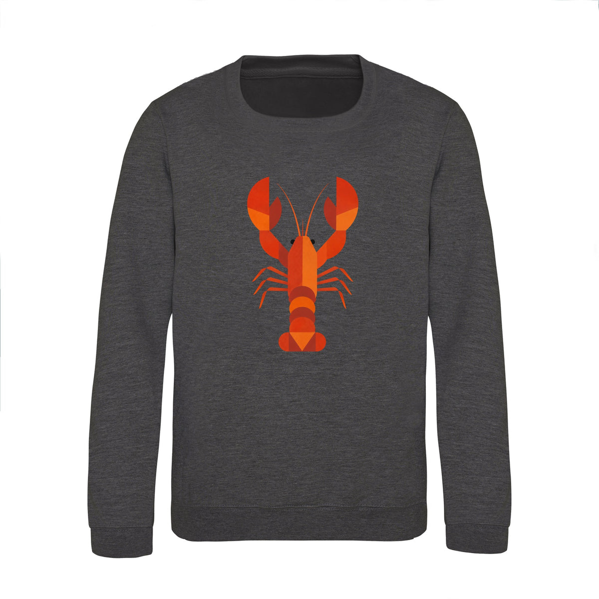 Scarlet Lobster Kids' Sweatshirt - Prism Kingdom Charcoal colour variant image