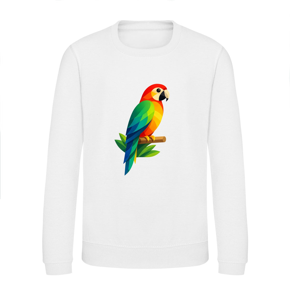 Radiant Macaw Kids' Sweatshirt - Prism Kingdom Arctic White colour variant image