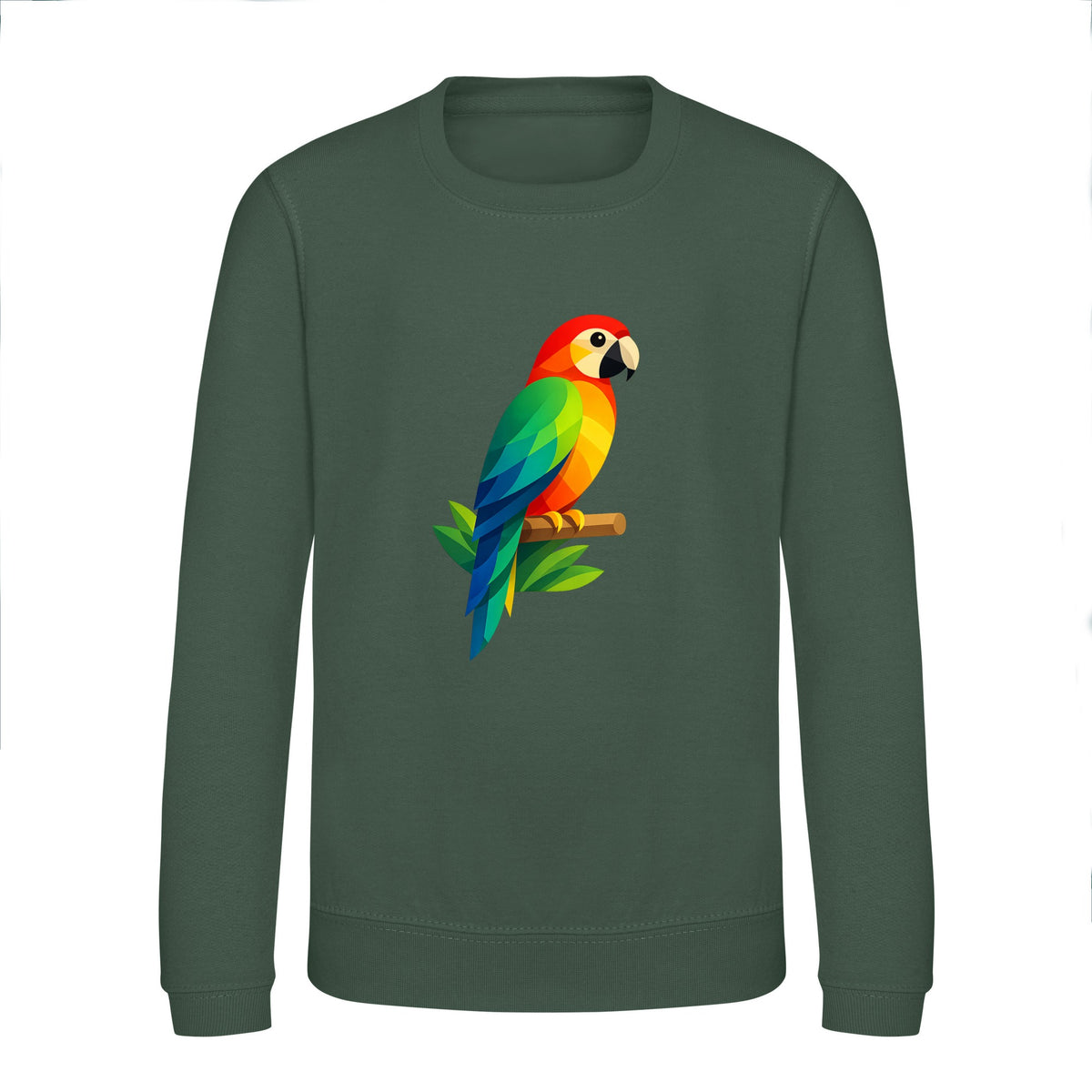 Radiant Macaw Kids' Sweatshirt - Prism Kingdom Bottle Green colour variant image