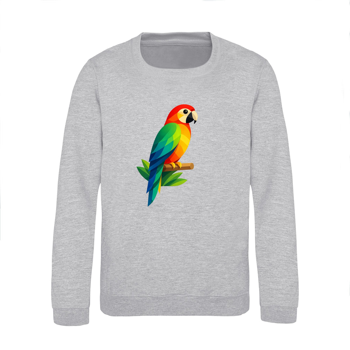 Radiant Macaw Kids' Sweatshirt - Prism Kingdom Heather Grey colour variant image