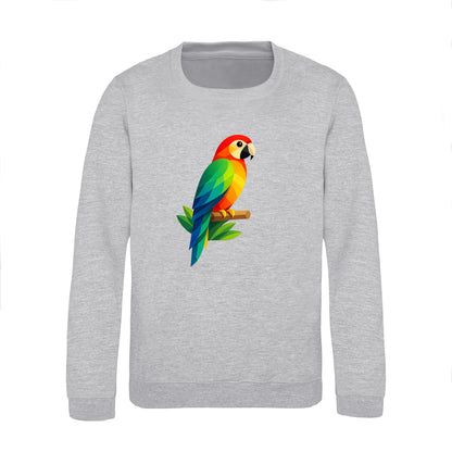 Radiant Macaw Kids' Sweatshirt - Prism Kingdom Heather Grey colour variant image