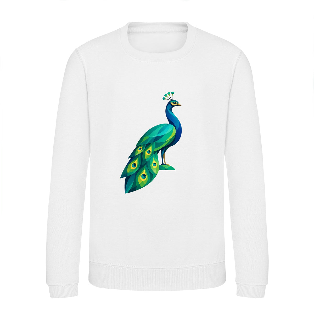 Peacock in Prism Kids' Sweatshirt - Prism Kingdom Arctic White colour variant image