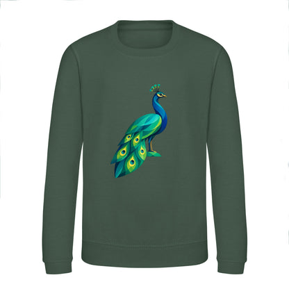 Peacock in Prism Kids' Sweatshirt - Prism Kingdom Bottle Green colour variant image