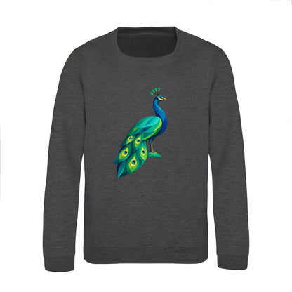 Peacock in Prism Kids' Sweatshirt - Prism Kingdom Charcoal colour variant image
