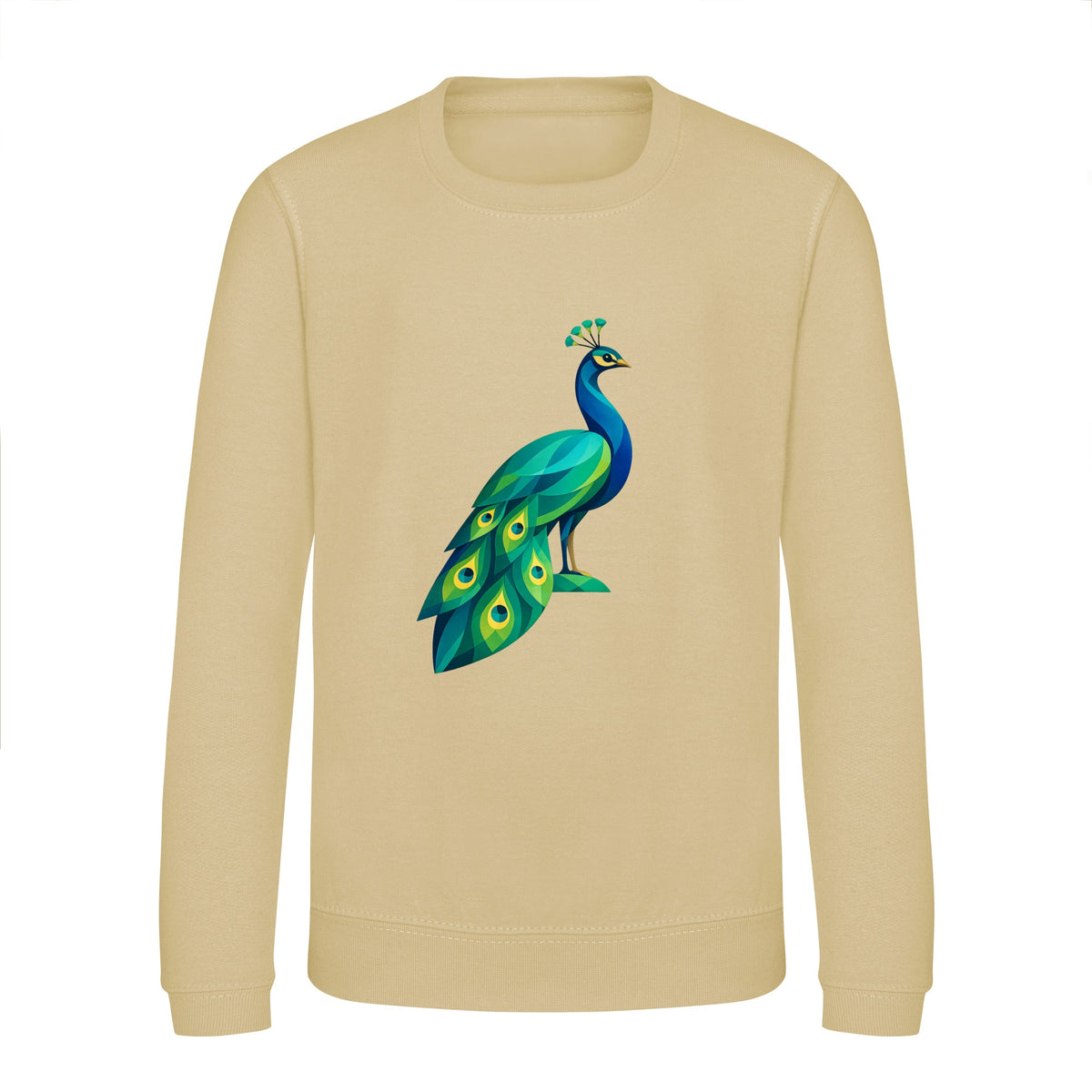 Peacock in Prism Kids' Sweatshirt - Prism Kingdom Desert Sand colour variant image