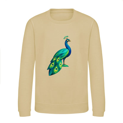 Peacock in Prism Kids' Sweatshirt - Prism Kingdom Desert Sand colour variant image