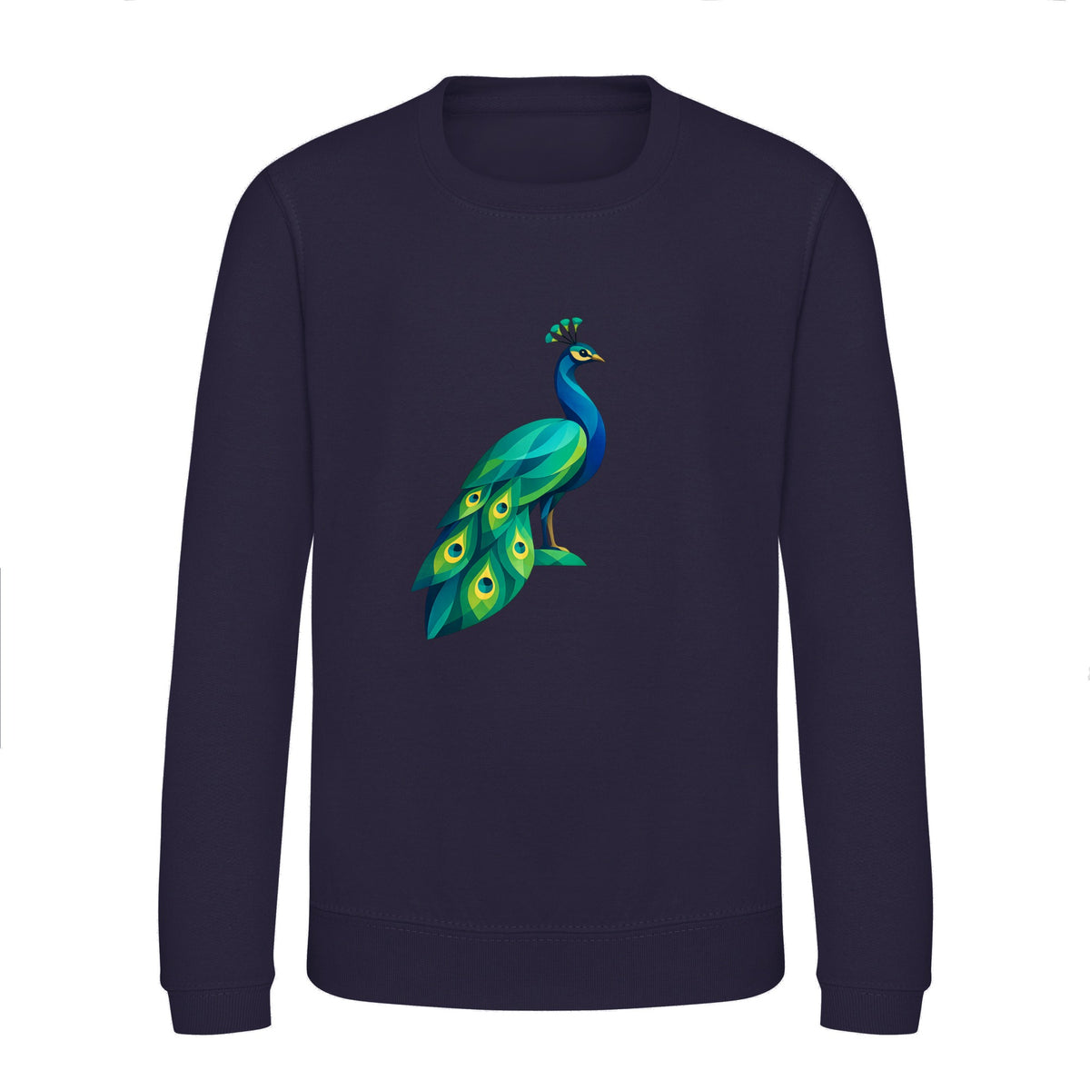 Peacock in Prism Kids' Sweatshirt - Prism Kingdom French Navy colour variant image