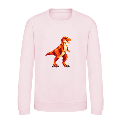 T-Rex Territory Kids' Sweatshirt - Prism Kingdom Baby Pink colour variant image