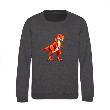 T-Rex Territory Kids' Sweatshirt - Prism Kingdom Charcoal colour variant image