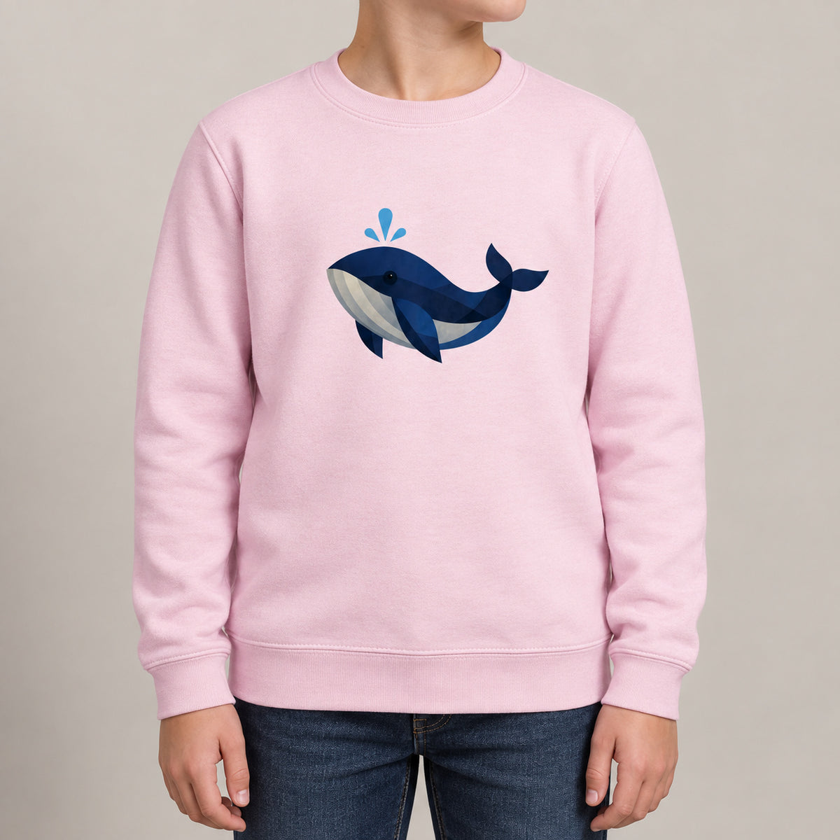 Whale in Blue Kids' Sweatshirt - Prism Kingdom lead image