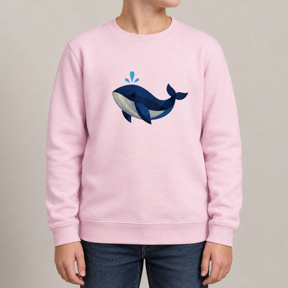 Whale in Blue Kids' Sweatshirt - Prism Kingdom lead image