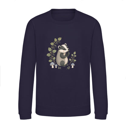 Badger's Blackberry Kids' Sweatshirt - Once Upon a Woodland French Navy colour variant image