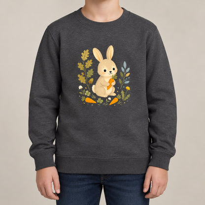 Rabbit's Carrot Patch Kids' Sweatshirt - Once Upon a Woodland lead image