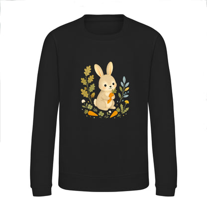 Rabbit's Carrot Patch Kids' Sweatshirt - Once Upon a Woodland Deep Black colour variant image
