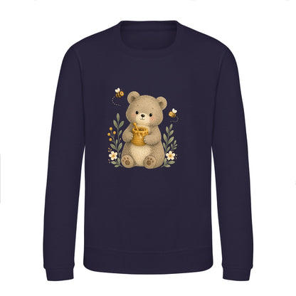 Bear and the Honey Bees Kids' Sweatshirt - Once Upon a Woodland French Navy colour variant image