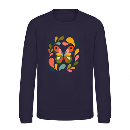 Wings in Bloom Kids' Sweatshirt - Freeform Fauna French Navy colour variant image