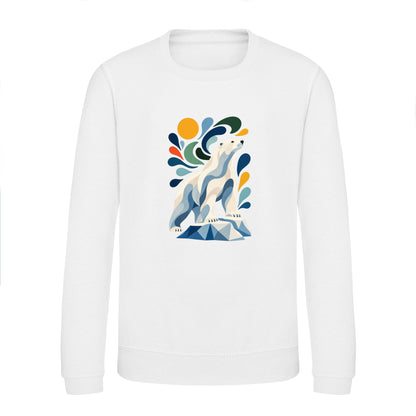 Arctic Resolve Kids' Sweatshirt - Freeform Fauna Arctic White colour variant image