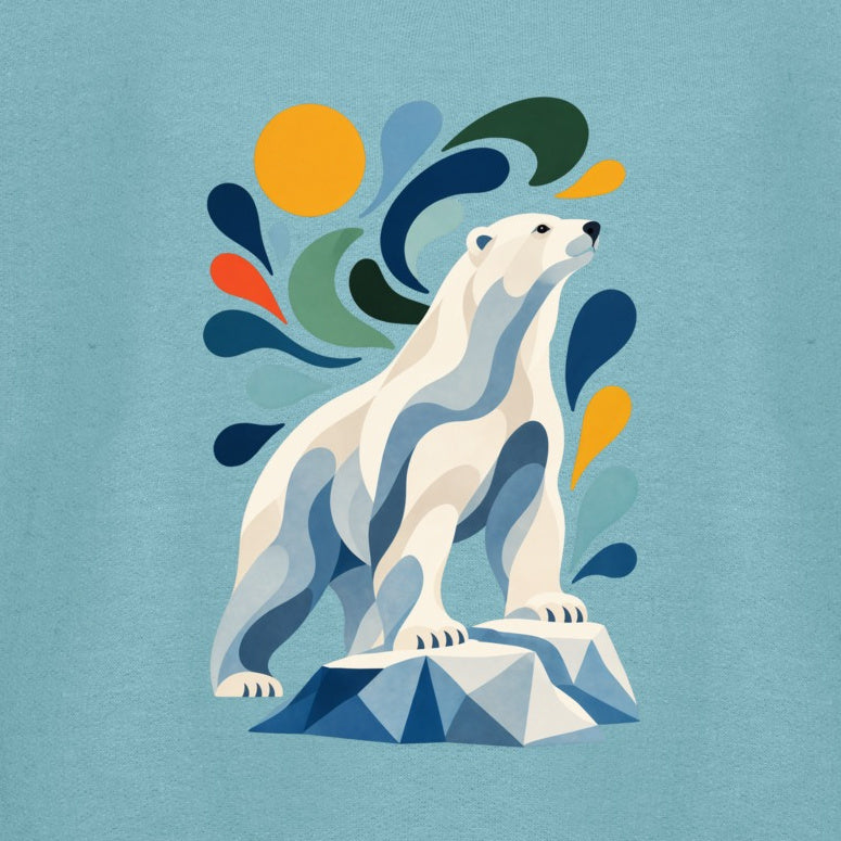 Arctic Resolve Kids' Sweatshirt - Freeform Fauna gallery image 2