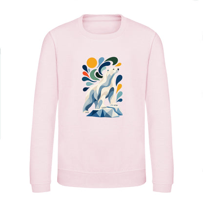 Arctic Resolve Kids' Sweatshirt - Freeform Fauna Baby Pink colour variant image