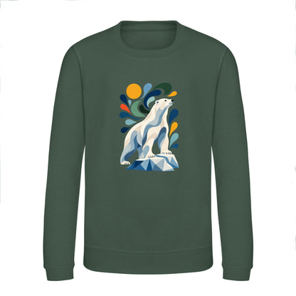 Arctic Resolve Kids' Sweatshirt - Freeform Fauna Bottle Green colour variant image