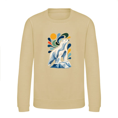 Arctic Resolve Kids' Sweatshirt - Freeform Fauna Desert Sand colour variant image