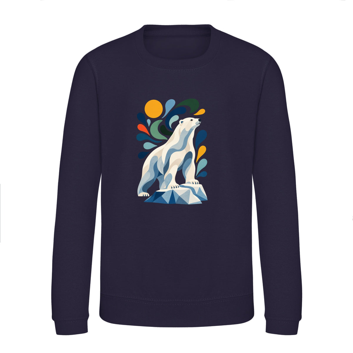 Arctic Resolve Kids' Sweatshirt - Freeform Fauna French Navy colour variant image