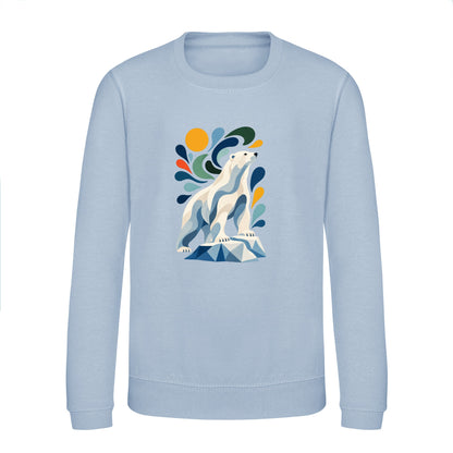Arctic Resolve Kids' Sweatshirt - Freeform Fauna Sky Blue colour variant image