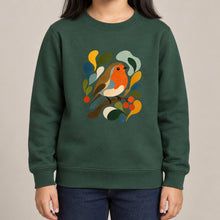 Hedgerow Harmony Kids' Sweatshirt - Freeform Fauna lead image