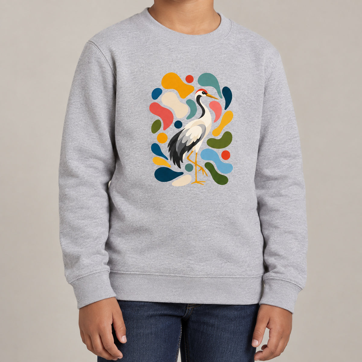 Stillness and Grace Kids' Sweatshirt - Freeform Fauna lead image