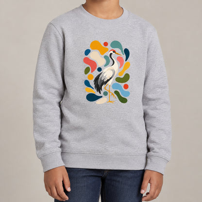 Stillness and Grace Kids' Sweatshirt - Freeform Fauna lead image