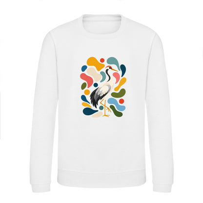Stillness and Grace Kids' Sweatshirt - Freeform Fauna Arctic White colour variant image