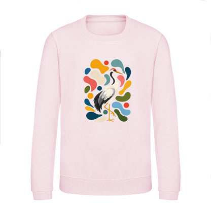 Stillness and Grace Kids' Sweatshirt - Freeform Fauna Baby Pink colour variant image