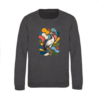 Stillness and Grace Kids' Sweatshirt - Freeform Fauna Charcoal colour variant image