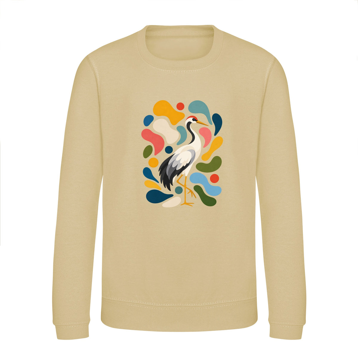 Stillness and Grace Kids' Sweatshirt - Freeform Fauna Desert Sand colour variant image