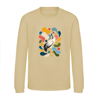 Stillness and Grace Kids' Sweatshirt - Freeform Fauna Desert Sand colour variant image