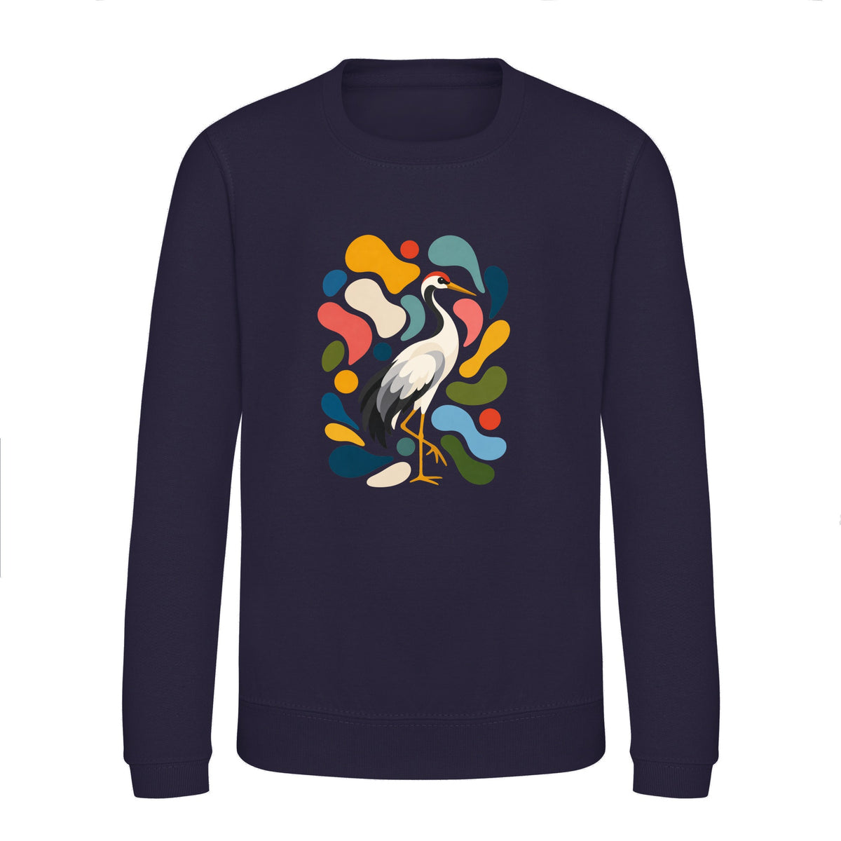 Stillness and Grace Kids' Sweatshirt - Freeform Fauna French Navy colour variant image
