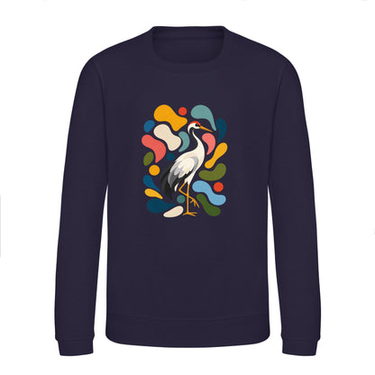 Stillness and Grace Kids' Sweatshirt - Freeform Fauna French Navy colour variant image