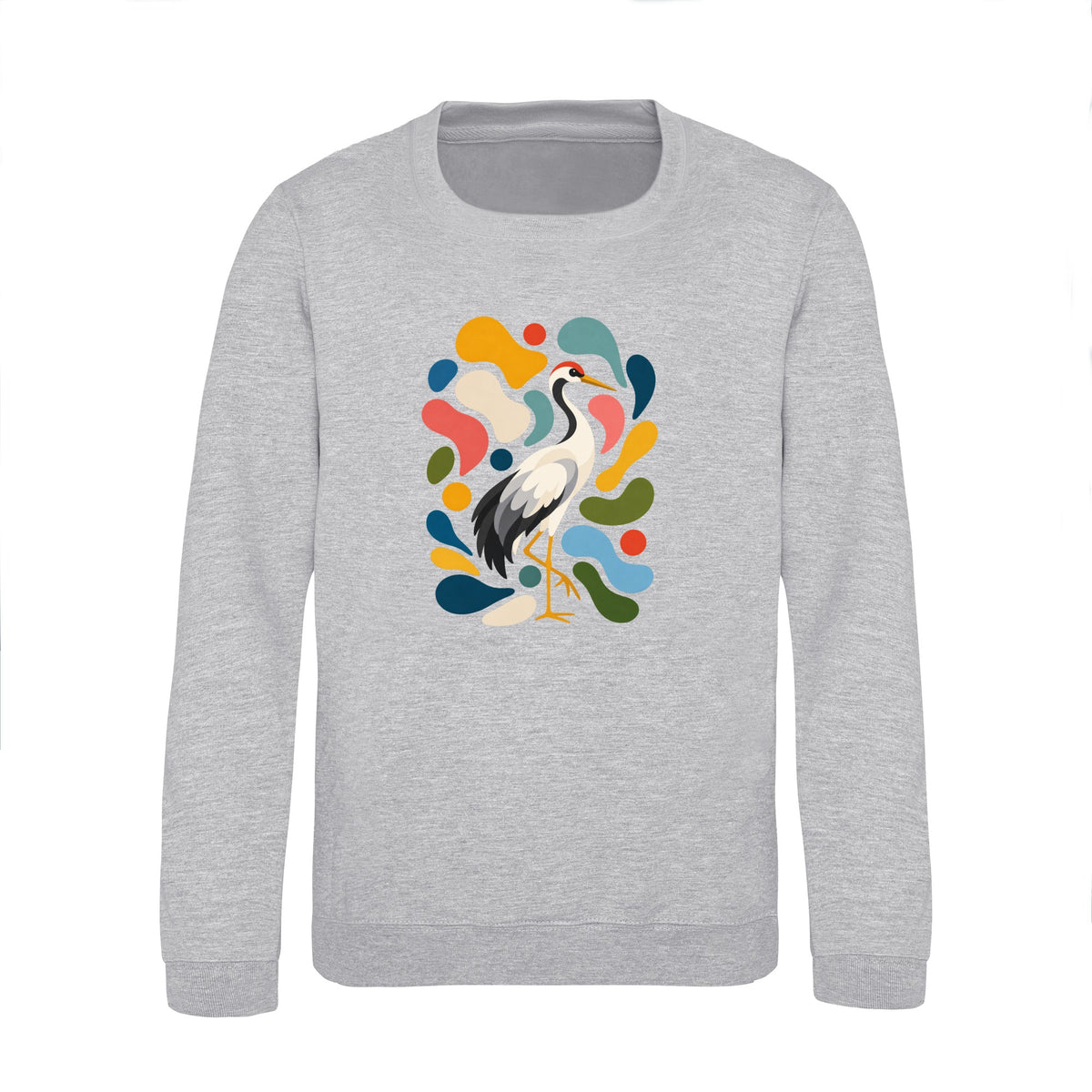 Stillness and Grace Kids' Sweatshirt - Freeform Fauna Heather Grey colour variant image