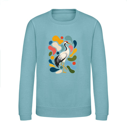 Stillness and Grace Kids' Sweatshirt - Freeform Fauna Seafoam colour variant image